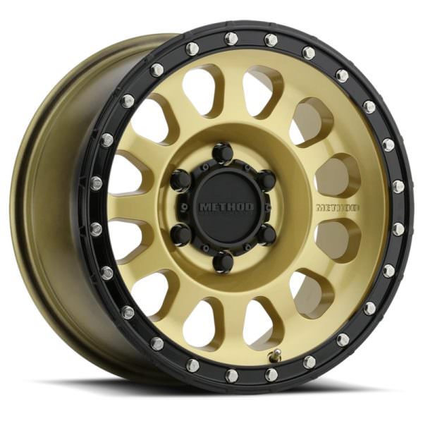 METHOD | MR315 Y61 GOLD BLACK LIP 17x8.5 6x5.5 0MM OFFSET