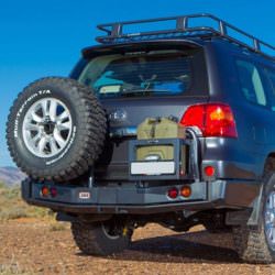 ARB | REAR BAR WITH JERRY CAN HOLDER LEFT SIDE AND SPARE TIRE CARRIER RIGHT SIDE | LC200