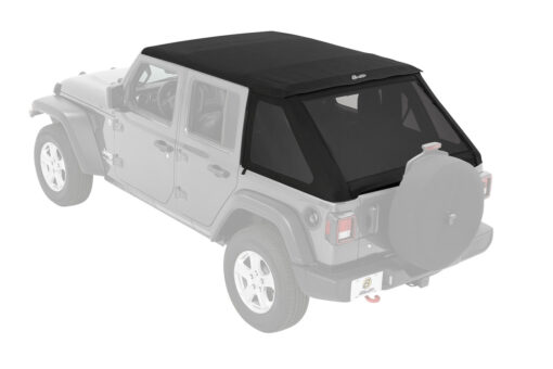 BESTOP | TREKTOP SLANTBACK SOFT TOP | JL 4DR 2018+ | BLACK TWILL - Image 5