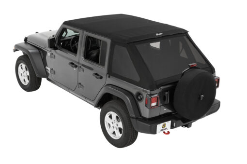 BESTOP | TREKTOP SLANTBACK SOFT TOP | JL 4DR 2018+ | BLACK TWILL - Image 6