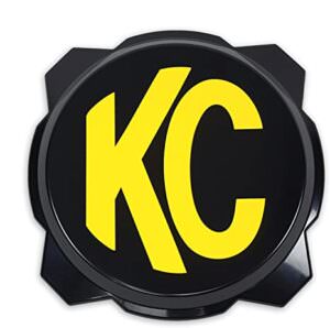 KC | GRAVITY LED PRO6 6" LIGHT COVER BLACK YELLOW KC LOGO
