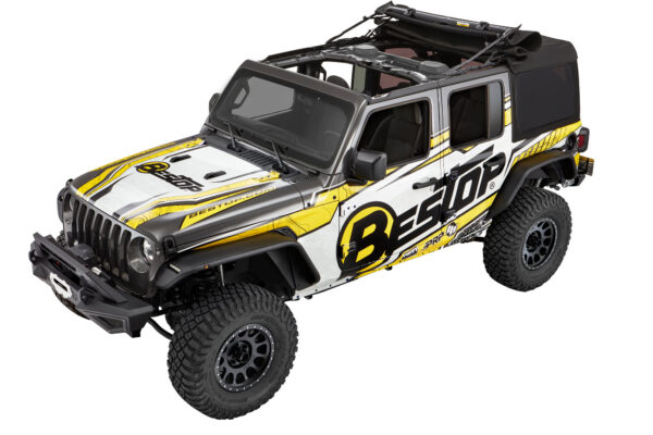 BESTOP | SUPERTOP ULTRA SQUAREBACK SOFT TOP | JL 4DR 2018+ | BLACK TWILL - Image 6