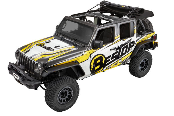 BESTOP | SUPERTOP ULTRA SQUAREBACK SOFT TOP | JL 4DR 2018+ | BLACK TWILL - Image 7