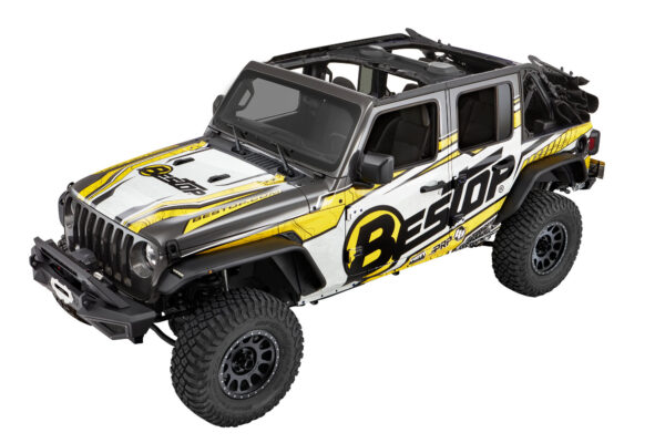BESTOP | SUPERTOP ULTRA SQUAREBACK SOFT TOP | JL 4DR 2018+ | BLACK TWILL - Image 8