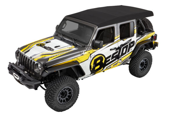 BESTOP | SUPERTOP ULTRA SQUAREBACK SOFT TOP | JL 4DR 2018+ | BLACK TWILL - Image 2