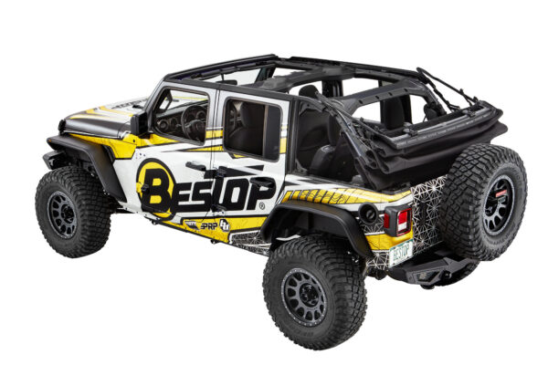 BESTOP | SUPERTOP ULTRA SQUAREBACK SOFT TOP | JL 4DR 2018+ | BLACK TWILL - Image 11