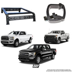 RCI | 12" SPORT BED RACK STEEL FOR SHORT AND STANDARD BED | F150/GM 1500 2500/RAM 1500 2500 | C-CLAMP FOR DRILL FREE INSTALL