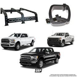 RCI | 12" HD BED RACK STEEL FOR SHORT AND STANDARD BED | F150/GM 1500 2500/RAM 1500 2500 | C-CLAMP FOR DRILL FREE INSTALL