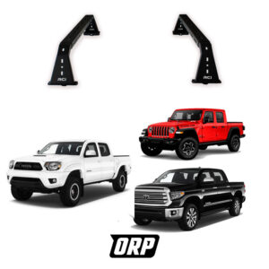 RCI | UNIVERSAL 9" BED BARS STEEL BLACK POWDER COAT PAIR | JT/TUNDRA/TACOMA | FACTORY ACCESSORY RAILS MOUNTS FOR DRILL FREE INSTALLATION