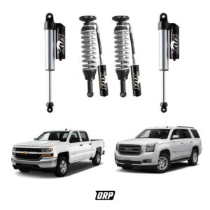 FOX | 0-3" FRONT & 0-1.5" REAR 2.5 FACTORY -ONLY FRONT C/O- RESI SET REQ/ UCA | GM 1500 2007-2018/TAHOE/YUKON 2007-2014