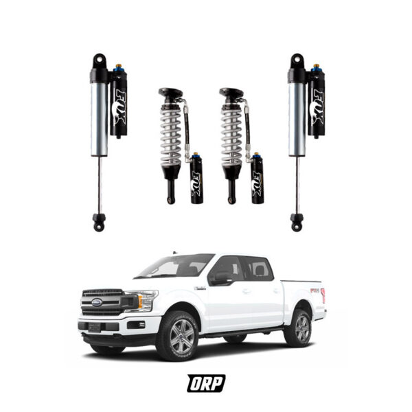 FOX | 0-2" FRONT & 0-1.5" REAR 2.5 FACTORY -ONLY FRONT C/O- RESI ADJ SET | F150 4WD 2014-2020