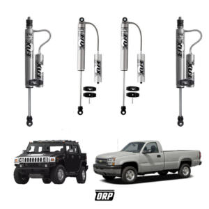 FOX | 0-1" FRONT & REAR 2.0 PERFORMANCE RESI EA | GM 2500HD/3500HD/H2 2001-2010