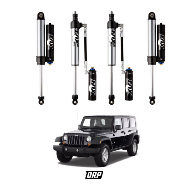 FOX | 2.5-4" FRONT & 2.5-4" REAR 2.5 FACTORY INTERNAL BYPASS RESI ADJ SET | JK 2007-2017