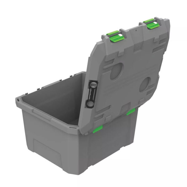 TRED | 50-40 STORAGE BOX | 65L MID  GREY WITH GREEN - Image 2