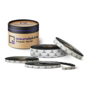 SOUNDSKINS GLOBAL | FOAM TAPE 2", 1" & 0.5" ROLL ISOLATES NOISE & VIBRATION