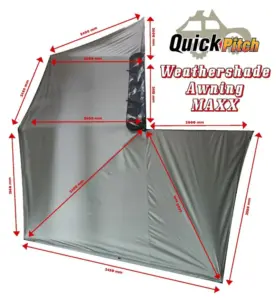 Quick Pitch | Weathershade 270 Awning Maxx | RHS