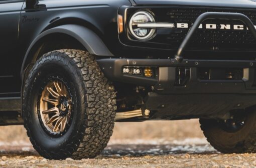 FUEL | FC866 PISTON | 17X9 6X5.5 1MM OFFSET | MATTE BRONZE W/GLOSS BLACK LIP - Image 4